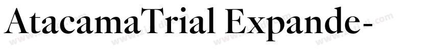 AtacamaTrial Expande字体转换